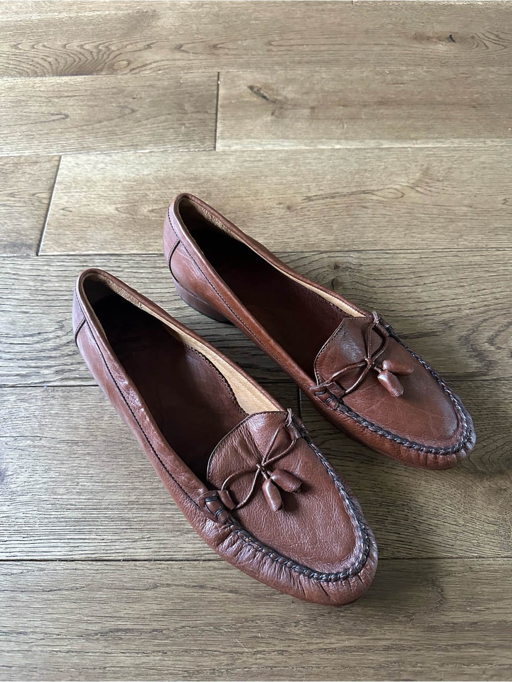 New JJ’s Genuine Leather Loafers Hand Crafted In Leon Made In Mexico Sz 9.5 - Picture 3 of 8